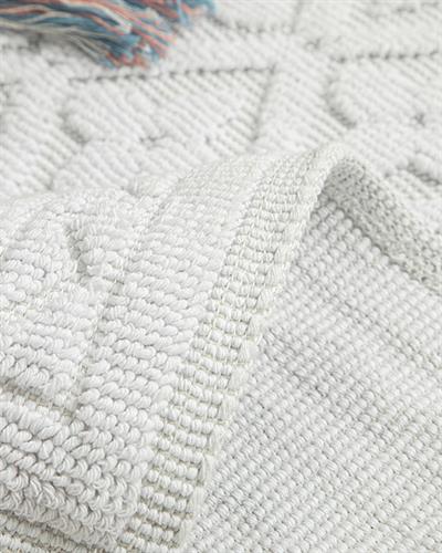 Ronita Килим Памучен, Бяло, 50 X 80 Cm