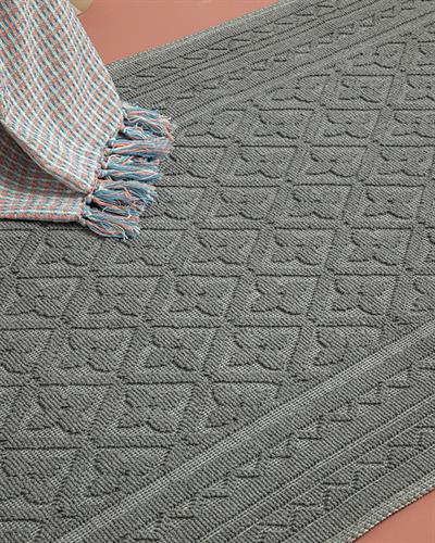 Ronita Килим Памучен, Сиво, 50 X 80 Cm