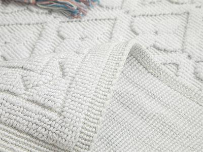 Ronita Килим Памучен, Бяло, 80 X 150 Cm