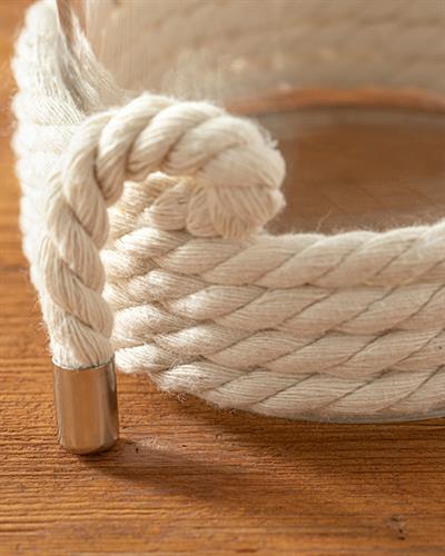 Rope Ваза Бежово, 12 X 12 X 15 Cm