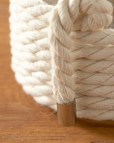 Rope Ваза Бежово, 12 X 12 X 30 Cm