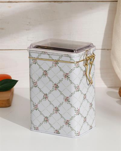 Rosalinda Кутия За Съхранение Правоъгълен Метал 15,0x7,5x10,0 см Розов - Бял