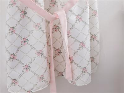 Rosalinda Кухненска Престилка С дантела Полиестер 80x85 см Розов - Бял