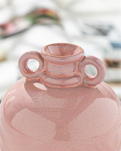 Rosarium Ваза Порцелан, Розово, 10 X 10 X 12 Cm