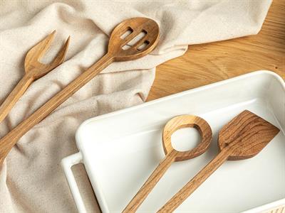 Rosary Комплект За Сервиранe 4 Бр., Орех, Кафяво, 29 Cm