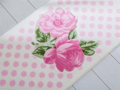 Rose And Dots ПОСТЕЛКА ЗА БАНЯ Отпечатано 57x100 cm Pink