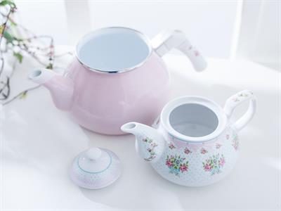 Rose And Lace ЧАЙНИК Емайлиран . Light Pink,