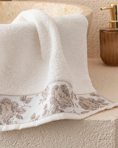 Rose Belle Кърпа За Ръце С борд 30x40 см Екрю