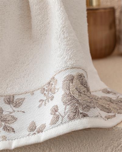Rose Belle Кърпа За Ръце С борд 30x40 см Екрю