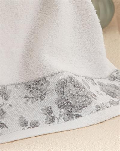 Rose Belle Кърпа За Ръце С борд 30x40 см Бял