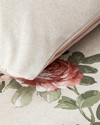 Rose Bouquet Спален Комплект Единичен Лесно за гладене 160x220 см Розов