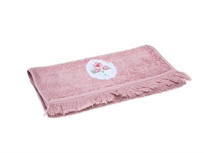 Rose Bouquet ХАВЛИИ ЗА РЪЦЕ С ресни Бродирани 30x45 cm Pink