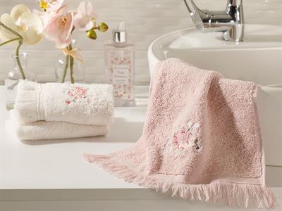 Rose Bright ХАВЛИИ ЗА РЪЦЕ Бродирани 30x45 cm Powder Pink.
