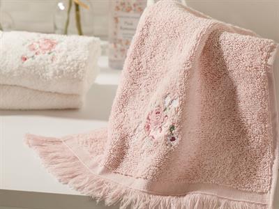 Rose Bright ХАВЛИИ ЗА РЪЦЕ Бродирани 30x45 cm Powder Pink.