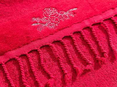 Rose Coquette ХАВЛИИ ЗА РЪЦЕ Бродирани 30x45 cm Claret Red