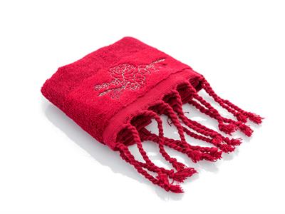 Rose Coquette ХАВЛИИ ЗА РЪЦЕ Бродирани 30x45 cm Claret Red