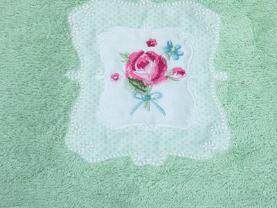Rose Frame ХАВЛИЯ ЗА ЛИЦЕ Бродирани 50x80 cm Green
