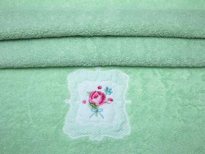 Rose Frame ХАВЛИЯ ЗА ЛИЦЕ Бродирани 50x80 cm Green
