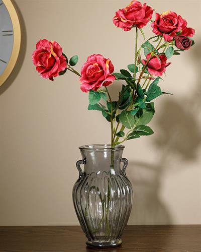 Rose Garden Изкуствено Цвете Един Стрък Полиестер 78 см Розов