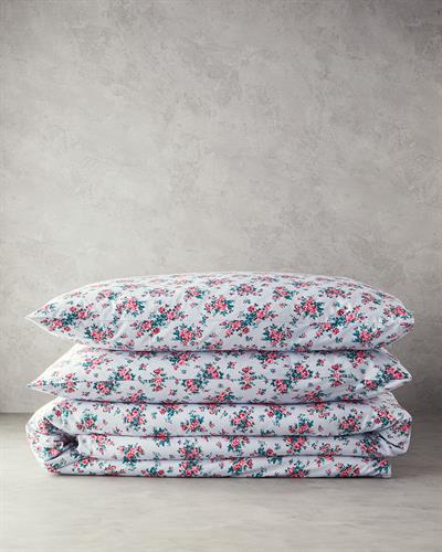 Rose Harmony Спален Комплект Кралски размер Памучен 240x220 см Син