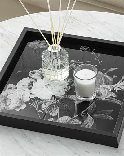 Rose İn Black Декоративна Табла Черно, 35 X 35 Cm