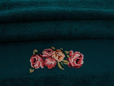 Rose Luster ХАВЛИЯ ЗА ЛИЦЕ Бродирани 50x80 cm Koyu Yeşil