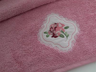 Rose Passion ХАВЛИЯ ЗА ЛИЦЕ Бродирани 50x80 cm Pink
