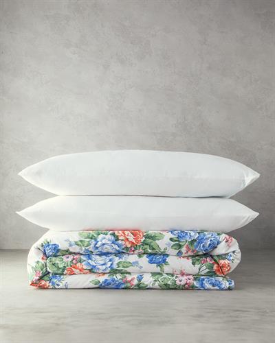 Rose Romance Спален Комплект Кралски размер Памучен 240x220 см Син