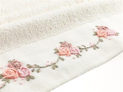 Rose Viva ХАВЛИЯ ЗА ЛИЦЕ Бродирани 50x80 cm Cream.