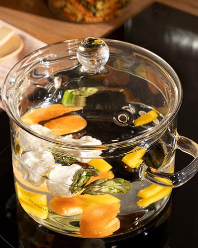 Rosella Тенджера Жакард С Граници, Прозрачен, 1450 Ml