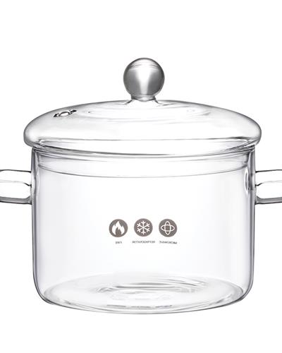 Rosella Тенджера Жакард С Граници, Прозрачен, 1450 Ml