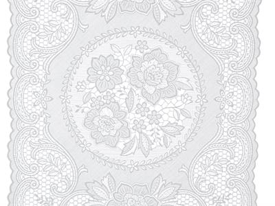 Roselle АМЕРИКАНЗКИ СЕРВИЗ Винил 30x45 cm White