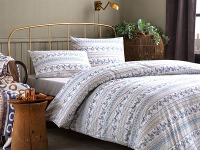 Rosery СПАЛНО БЕЛЬО КОМПЛЕ Двоен Памучен 200x220 cm Blue.