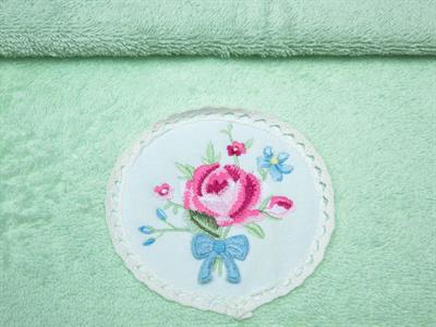 Rosery ХАВЛИЯ ЗА ЛИЦЕ С дантела Бродирани 50x80 cm Green