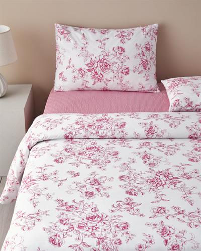 Rosey Violen Спален Комплект Двоен Памук 200x220 см Розов