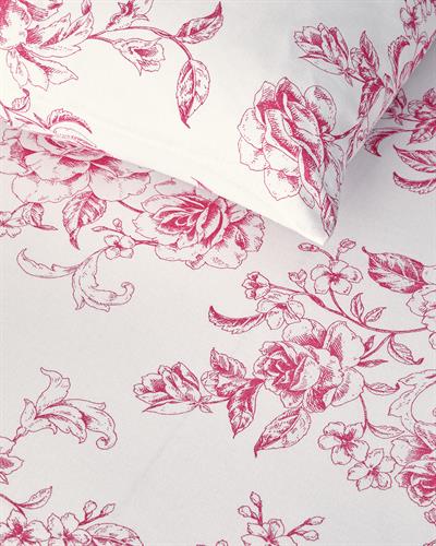 Rosey Violen Спален Комплект Двоен Памук 200x220 см Розов