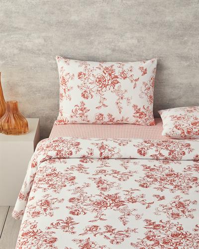 Rosey Violen Комплект Одеяло Пике Кралски размер С щампа 240x220 см Оранжев