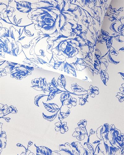 СПАЛНО БЕЛЬО КОМПЛЕ Голям размер Памучен 240x220 cm Син