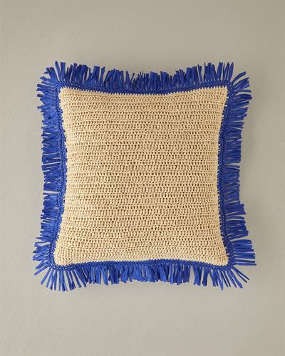 Rosia Raffia Decorative Cushion 45x45 cm Natural