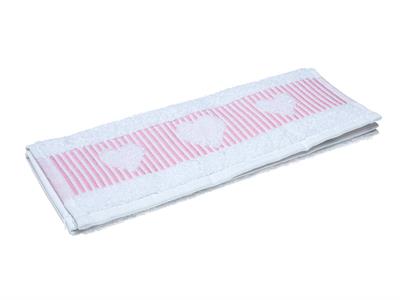 Rosy Love ХАВЛИИ ЗА РЪЦЕ Жакардов 30x45 cm White-Pink