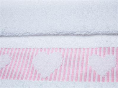Rosy Love ХАВЛИИ ЗА РЪЦЕ Жакардов 30x45 cm White-Pink