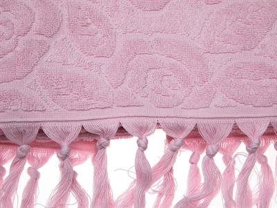 Rosy Rose ХАВЛИЯ ЗА ЛИЦЕ С ресни Жакардов 50x80 cm Light Pink,