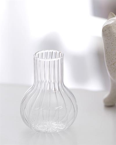 Round Ваза Стъкло 6x8 см Прозрачен