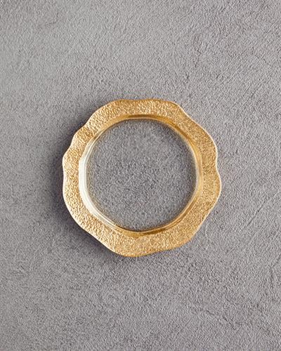 Чиния За Торта Стъкло 12,5 cm Златен