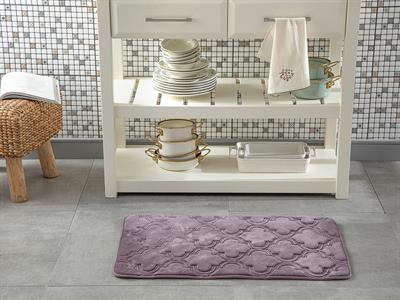 Roxbury Emboss Anti-slip Base Kitchen Mat 50x80 cm Damson