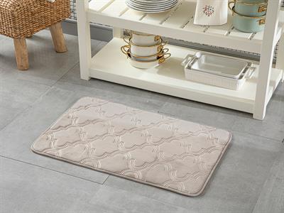Roxbury Embossed anti slip Kitchen Mat 50x80 cm Beige