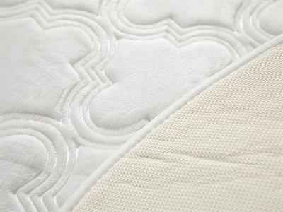 Roxbury Embossed anti slip Kitchen Mat 90x90 cm White