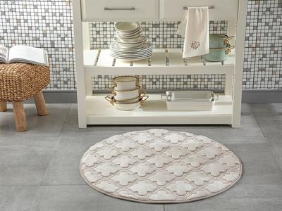 Roxbury Embossed anti slip Kitchen Mat 90x90 cm Beige