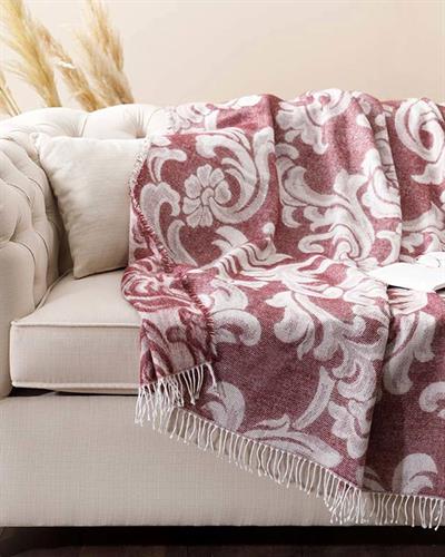 Royal Шал За Диван Акрил 130x170 см Кремав - Бордо