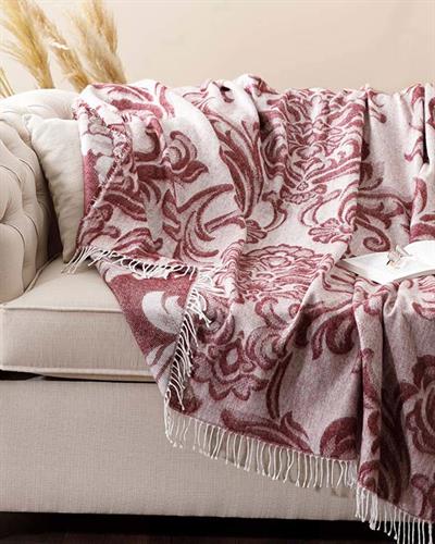 Royal Шал За Диван Акрил 130x170 см Кремав - Бордо